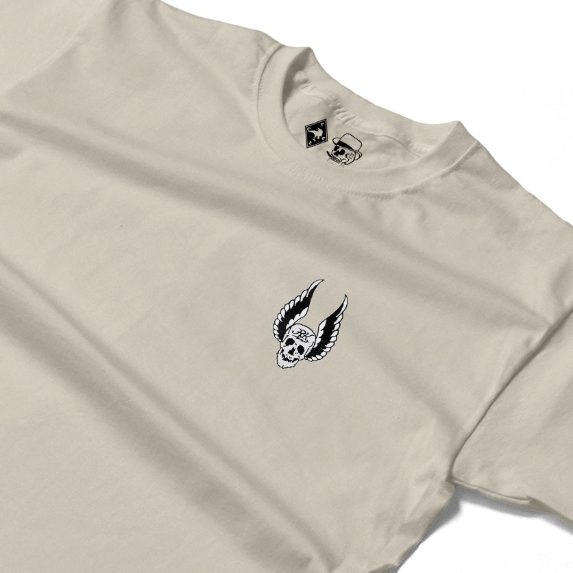 RUM KNUCKLES WINGS Long Sleeve Tee - Ecru - detail