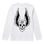 RUM KNUCKLES WINGS Long Sleeve Tee - White - back