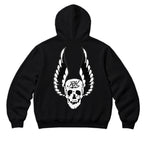RUM KNUCKLES WINGS Zip Hoodie - Black - back