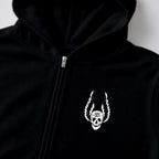 RUM KNUCKLES WINGS Zip Hoodie - Black - detail
