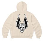 RUM KNUCKLES WINGS Zip Hoodie - Ecru - back