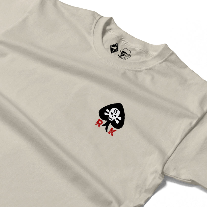 RUM KNUCKLES RK SPADE 13 Long Sleeve Tee - Ecru - detail