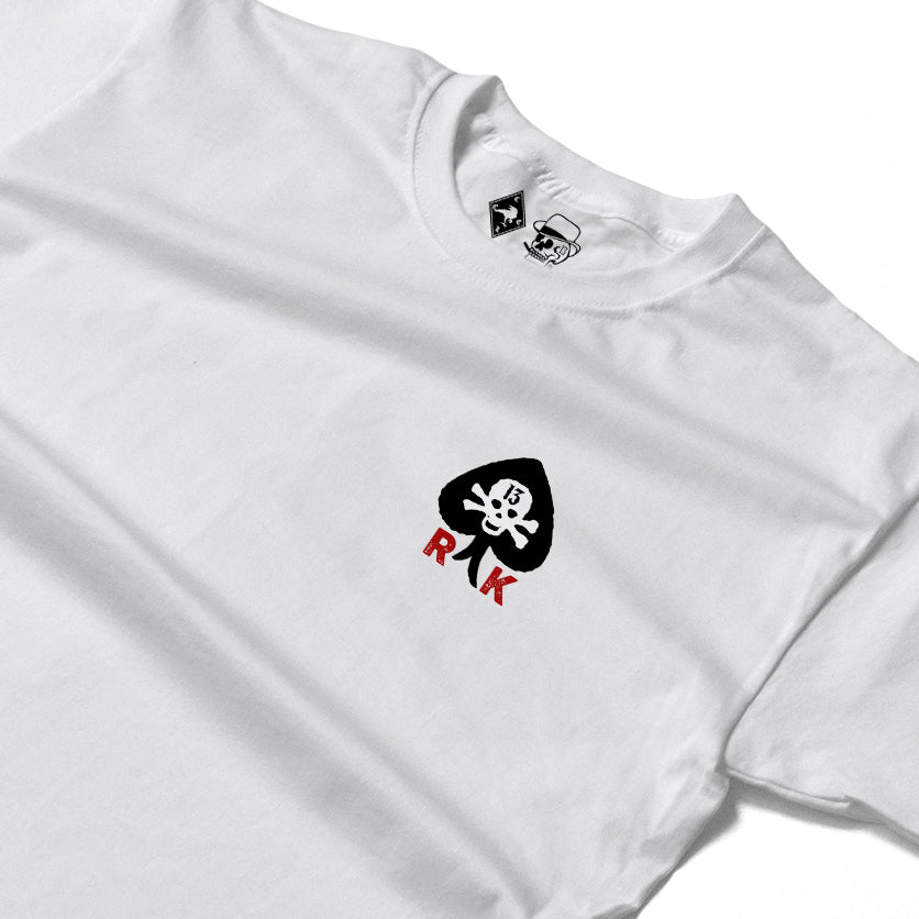 RUM KNUCKLES RK SPADE 13 Long Sleeve Tee - White - detail