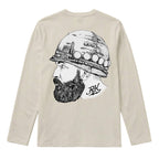 RUM KNUCKLES SOLDIER Long Sleeve Tee - Ecru - back