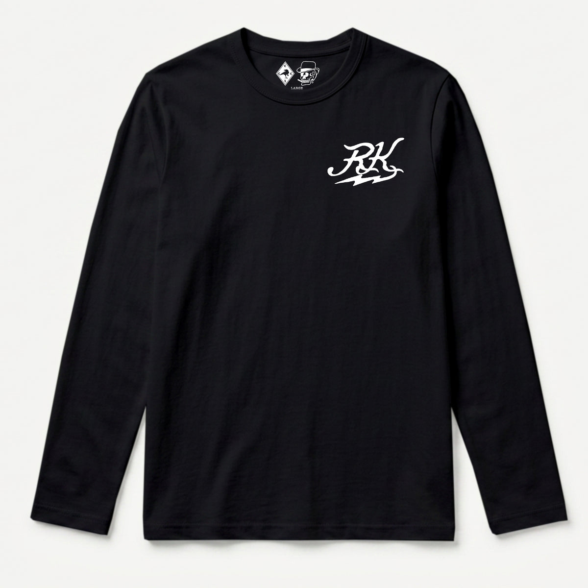 RUM KNUCKLES SOLDIER Long Sleeve Tee - Black - front