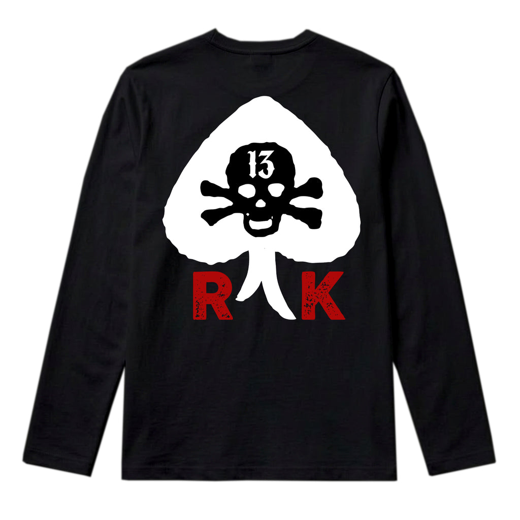 RUM KNUCKLES RK SPADE 13 Long Sleeve Tee - Black - back