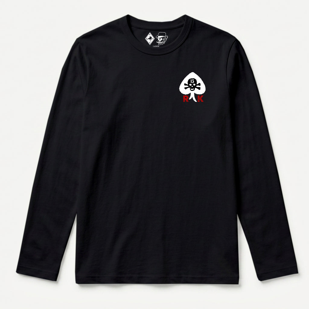 RUM KNUCKLES RK SPADE 13 Long Sleeve Tee - Black - front
