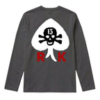 RUM KNUCKLES RK SPADE 13 Long Sleeve Tee - Charcoal - back