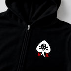 RUM KNUCKLES RK SPADE 13 Zip Hoodie - Black - detail