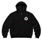 RUM KNUCKLES RK SPADE 13 Zip Hoodie - Black - front