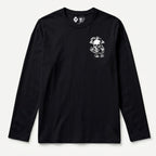 RUM KNUCKLES CROSS BONES Long Sleeve Tee - Black - front