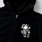 RUM KNUCKLES CROSS BONES Zip Hoodie - Black - detail