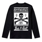 RUM KNUCKLES BAR & GRILL Long Sleeve Tee - Black - back