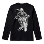 RUM KNUCKLES GHOST RIDER Long Sleeve Tee - Black - back