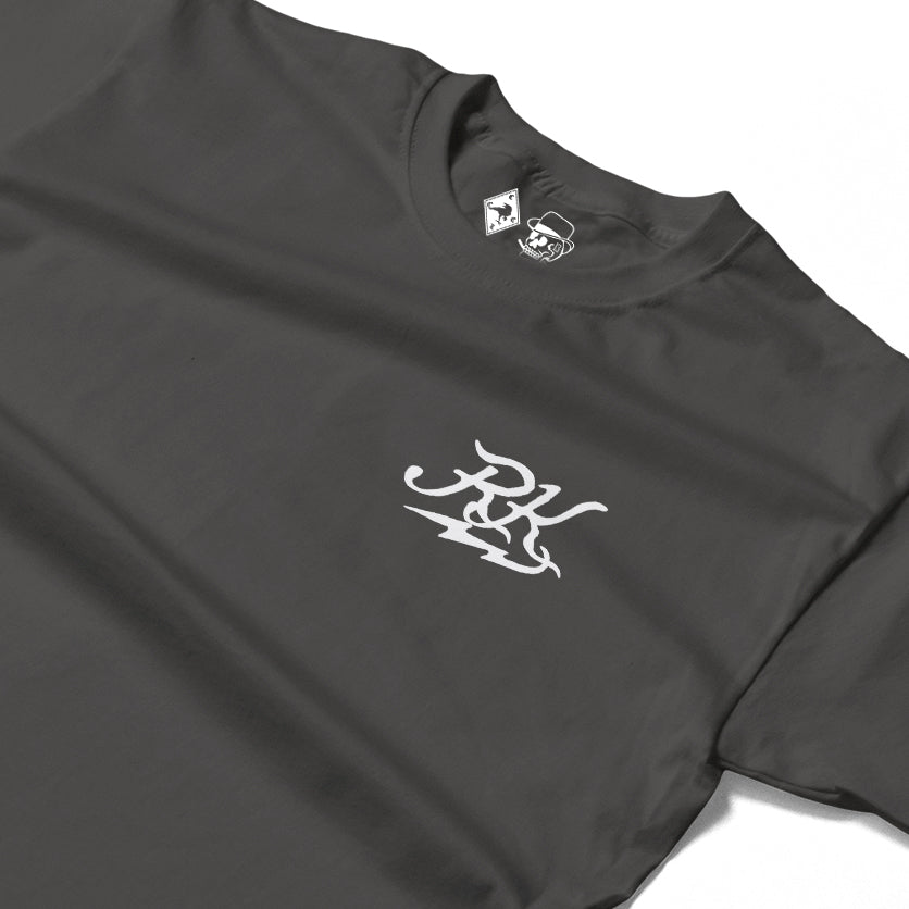 RUM KNUCKLES GHOST RIDER Long Sleeve Tee - Charcoal - detail