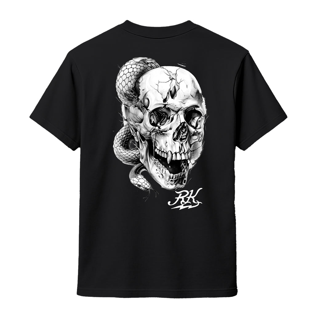 RUM KNUCKLES SKULL SNAKE T-Shirt
