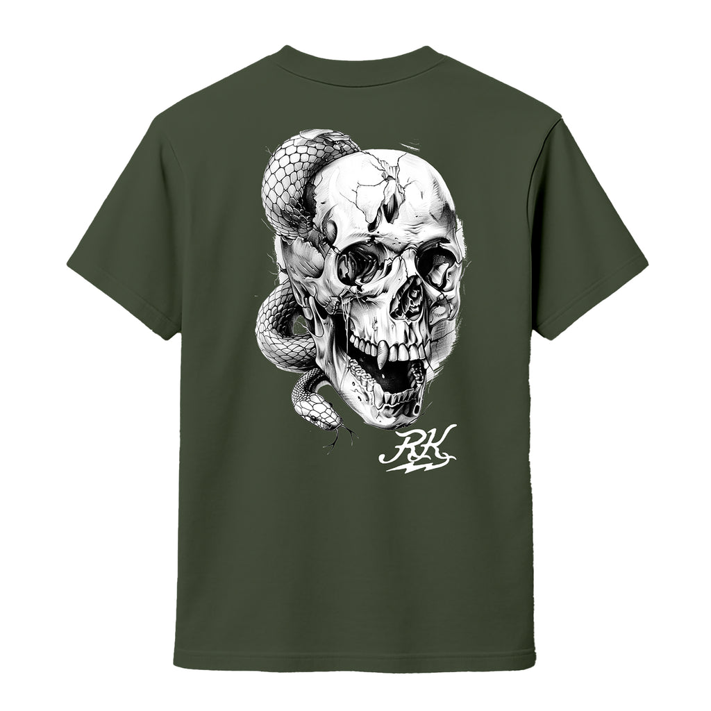 RUM KNUCKLES SKULL SNAKE T-Shirt