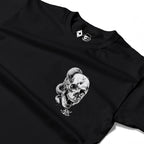 RUM KNUCKLES SKULL SNAKE Long Sleeve Tee - Black - detail
