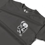 RUM KNUCKLES SKULL SNAKE Long Sleeve Tee - Charcoal - detail