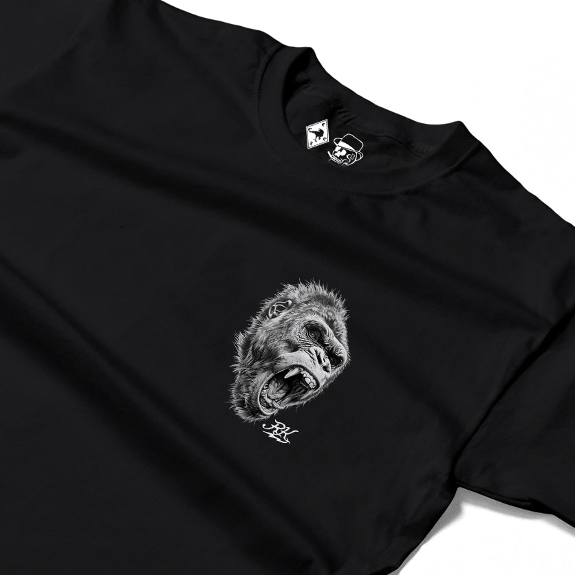 RUM KNUCKLES GORILLA TACTICS Long Sleeve Tee - Black - detail