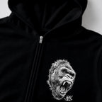 RUM KNUCKLES GORILLA TACTICS Zip Hoodie - Black - detail