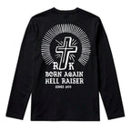 RUM KNUCKLES BORN AGAIN Long Sleeve Tee - Black - back