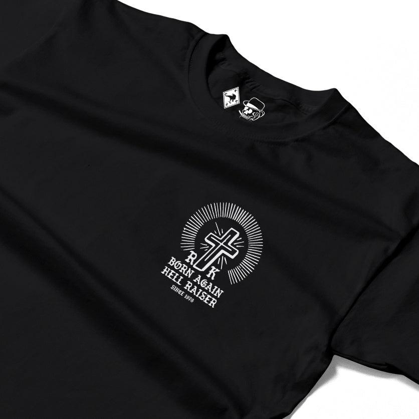 RUM KNUCKLES BORN AGAIN Long Sleeve Tee - Black - detail