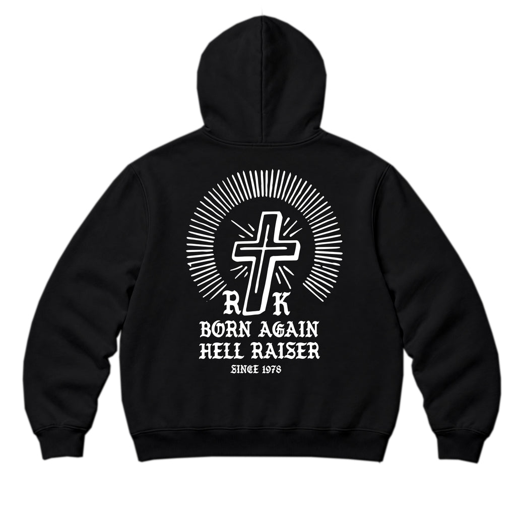 RUM KNUCKLES BORN AGAIN Zip Hoodie - Black - back