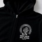 RUM KNUCKLES BORN AGAIN Zip Hoodie - Black - detail