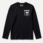 RUM KNUCKLES FLYING HORSE Long Sleeve Tee - Black - front