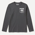 RUM KNUCKLES FLYING HORSE Long Sleeve Tee - Charcoal - front