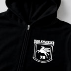RUM KNUCKLES FLYING HORSE Zip Hoodie - Black - detail