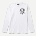 RUM KNUCKLES EAT THE RICH Long Sleeve Tee - White - front