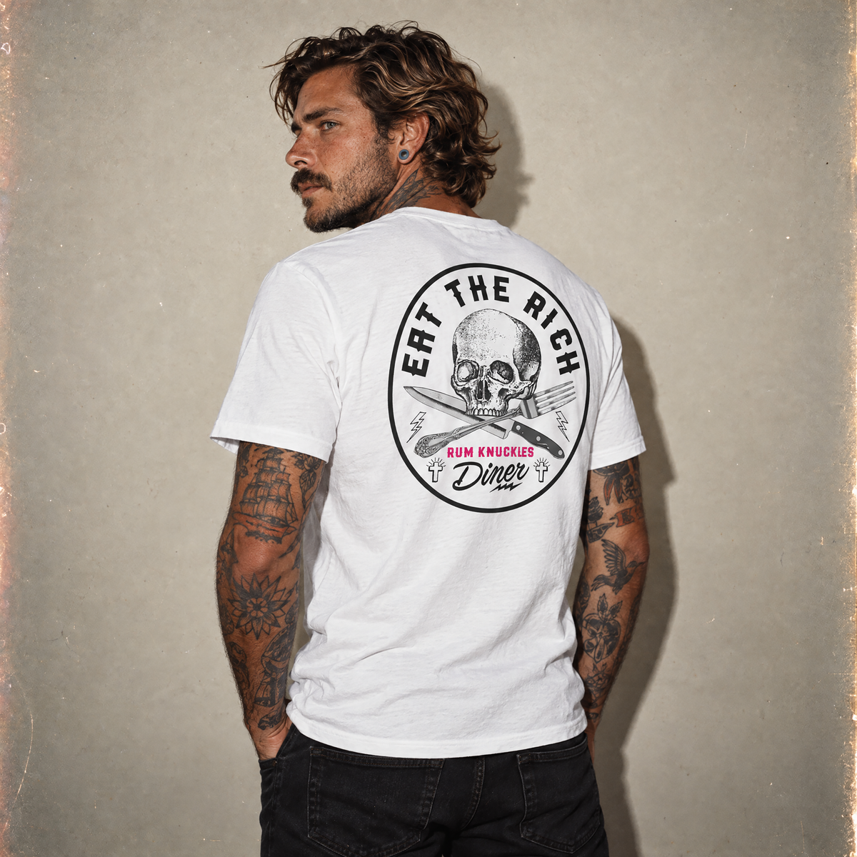 RUM KNUCKLES EAT THE RICH T-Shirt