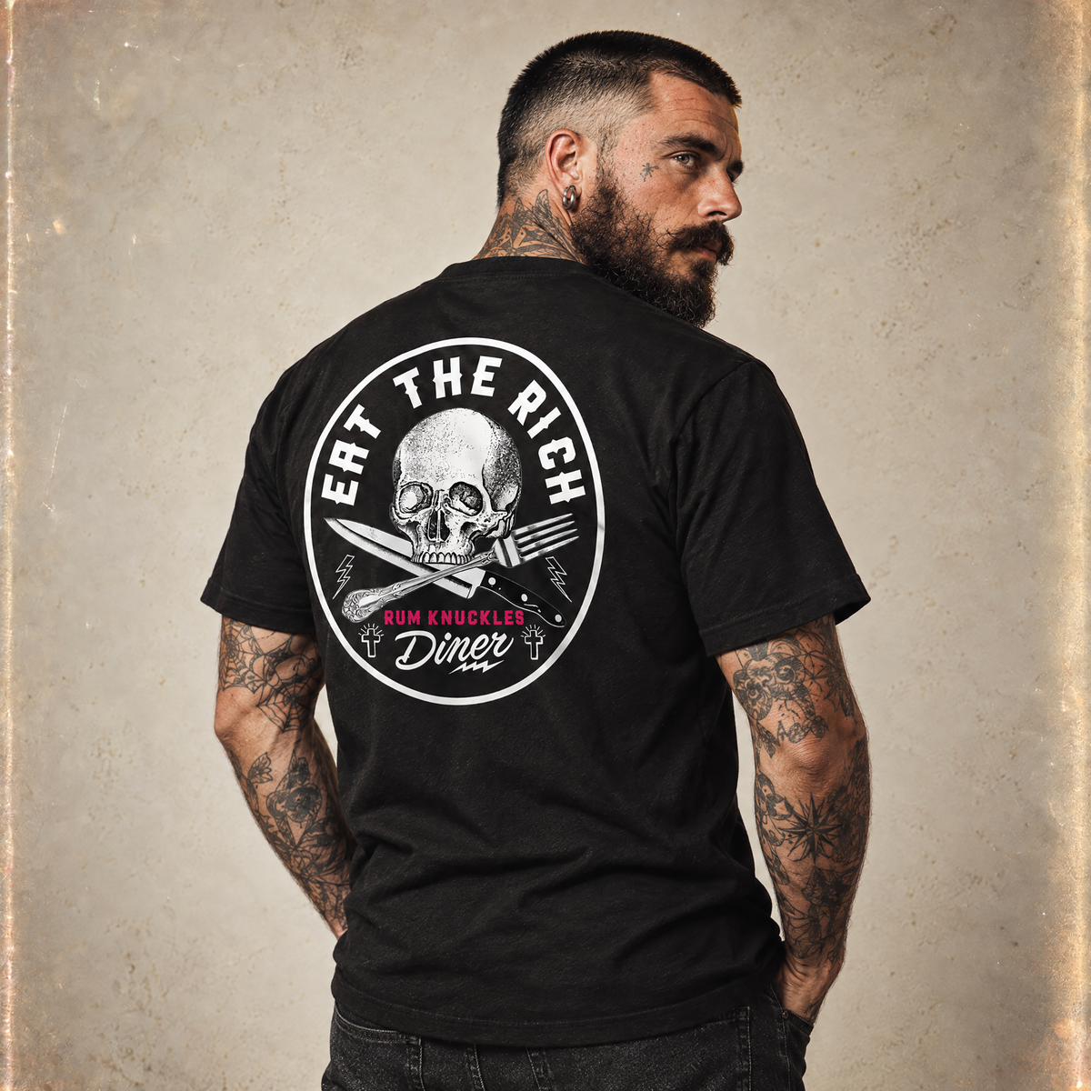 RUM KNUCKLES EAT THE RICH T-Shirt