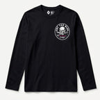 RUM KNUCKLES EAT THE RICH Long Sleeve Tee - Black - front