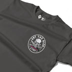 RUM KNUCKLES EAT THE RICH Long Sleeve Tee - Charcoal - detail