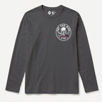 RUM KNUCKLES EAT THE RICH Long Sleeve Tee - Charcoal - front