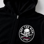 RUM KNUCKLES EAT THE RICH Zip Hoodie - Black - detail