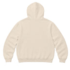 RUM KNUCKLES LIVE ONCE Zip Hoodie - Ecru - back