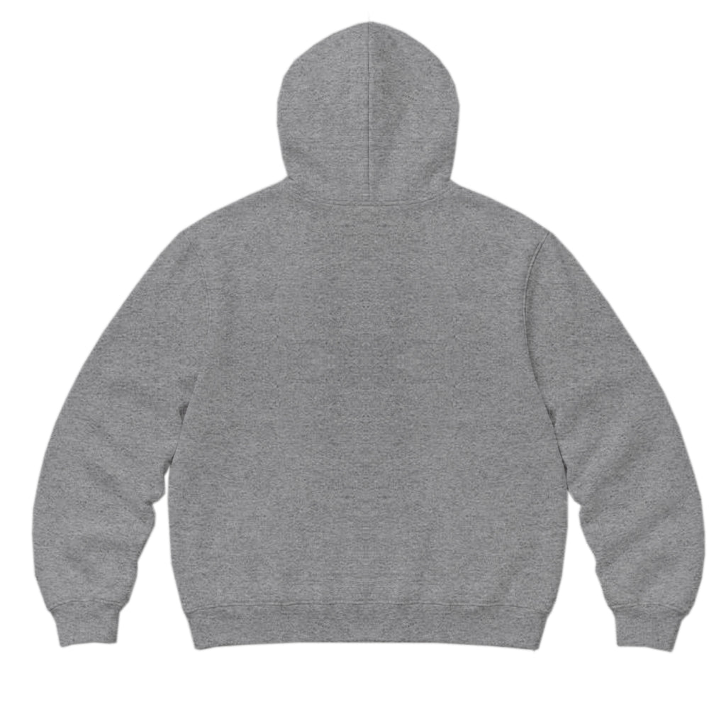RUM KNUCKLES LIVE ONCE Zip Hoodie - Heather Grey - back