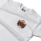RUM KNUCKLES BUTTERFLY TIGER Long Sleeve Tee - White - detail
