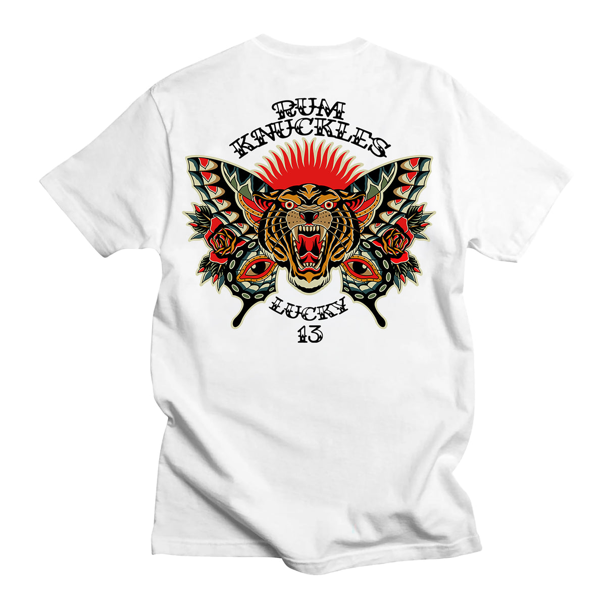 RUM KNUCKLES BUTTERFLY TIGER T-Shirt