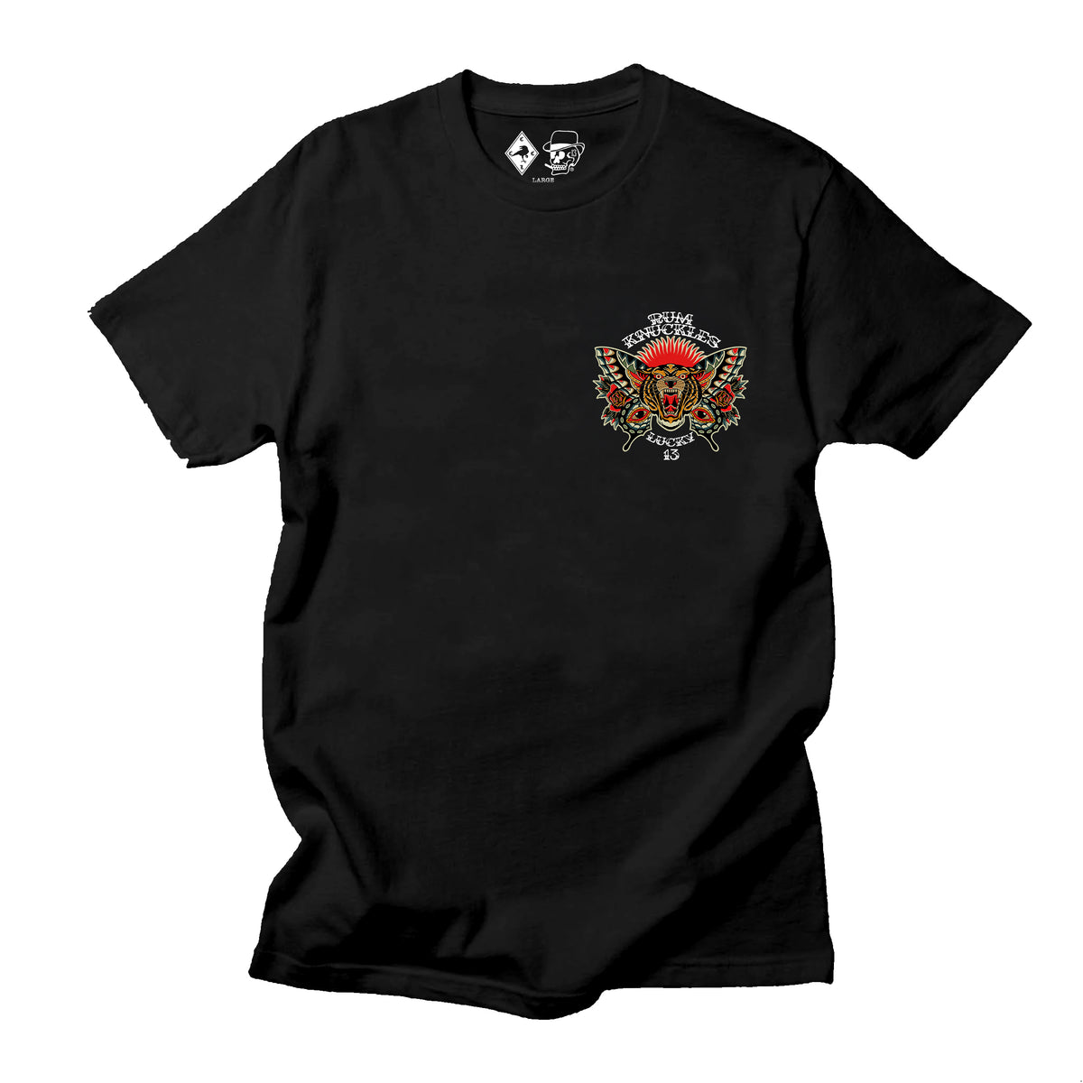RUM KNUCKLES BUTTERFLY TIGER T-Shirt