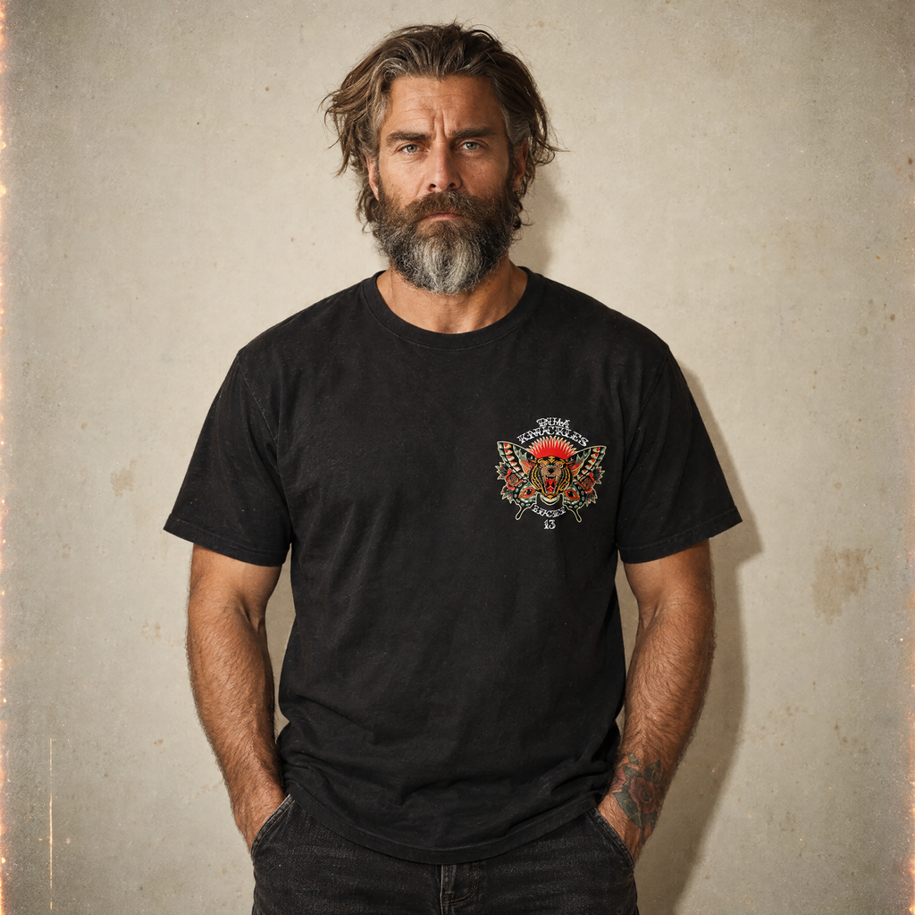 RUM KNUCKLES BUTTERFLY TIGER T-Shirt