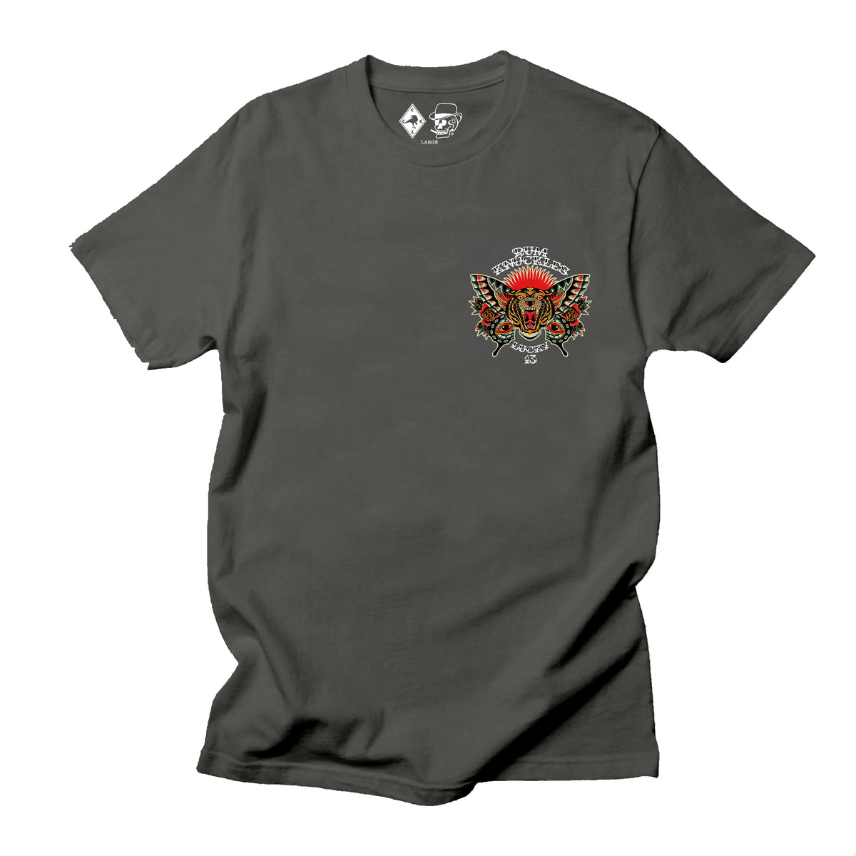 RUM KNUCKLES BUTTERFLY TIGER T-Shirt