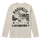 RUM KNUCKLES RK RODEO Long Sleeve Tee - Ecru - back