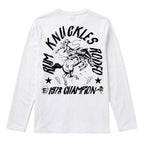 RUM KNUCKLES RK RODEO Long Sleeve Tee - White - back