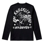 RUM KNUCKLES RK RODEO Long Sleeve Tee - Black - back