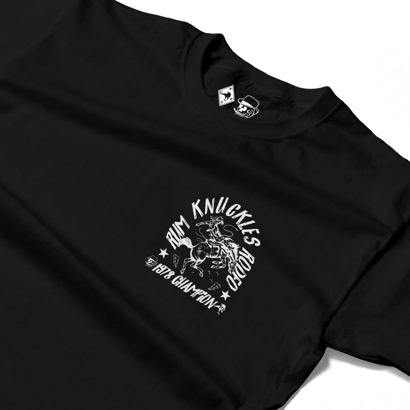RUM KNUCKLES RK RODEO Long Sleeve Tee - Black - detail